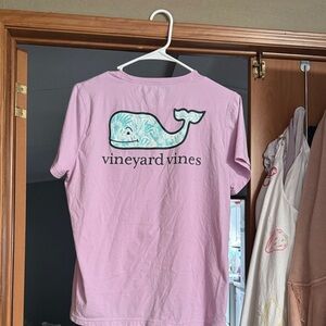 Vineyard Vines Light Purple Whale Tee